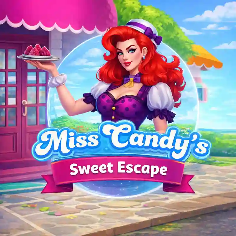 Miss Candys Sweet Escape slot game banner